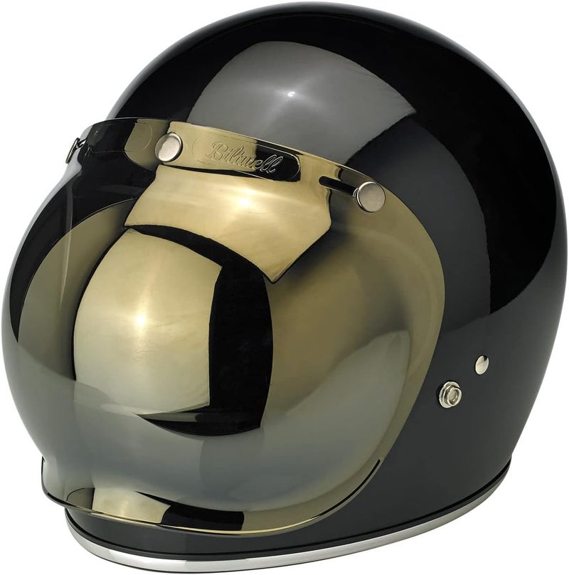 Biltwell Bubble Shield Gold Mirror - Anti-fog, Scratch Resistant, UV/A UV/B Resistant - Image 5